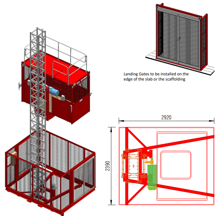 Wickham GP1200 Passenger Hoist