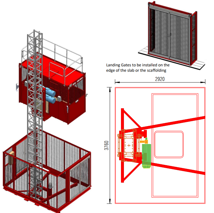 Wickham GP2000 Passenger Hoist